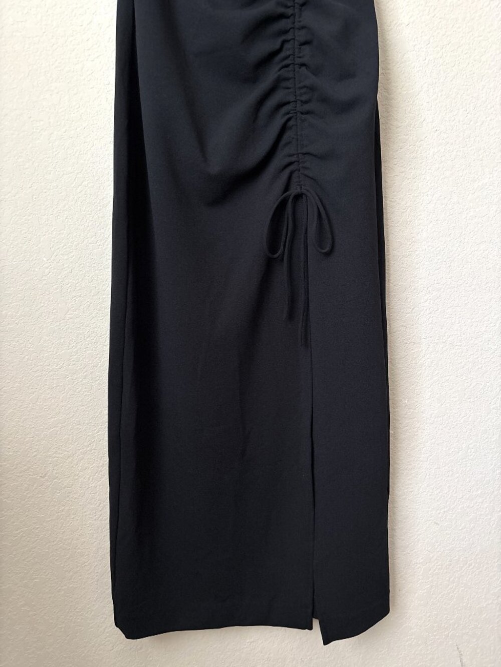 Zara Ruched Side Tie Evening Party LBD Dress Blogger Fav - Picture 4 of 10